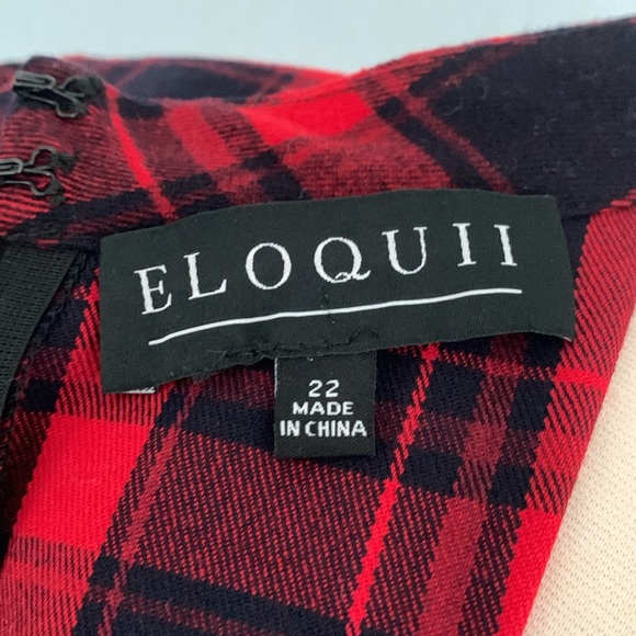 Eloquii Plaid Flannel Dress - Picture 12 of 14